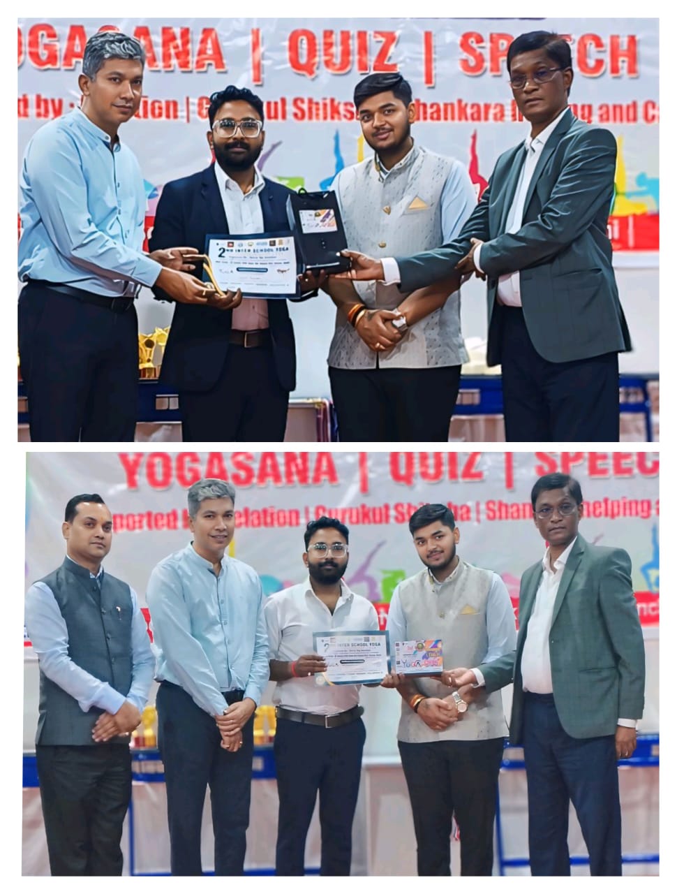 Yoga workshop and community event collage