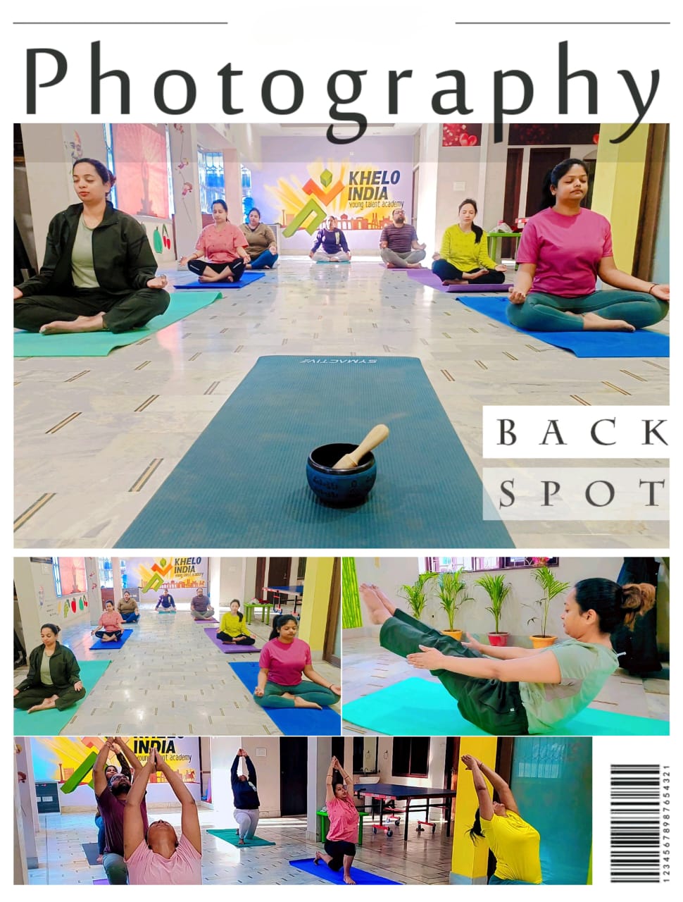 Photography feature with group yoga class